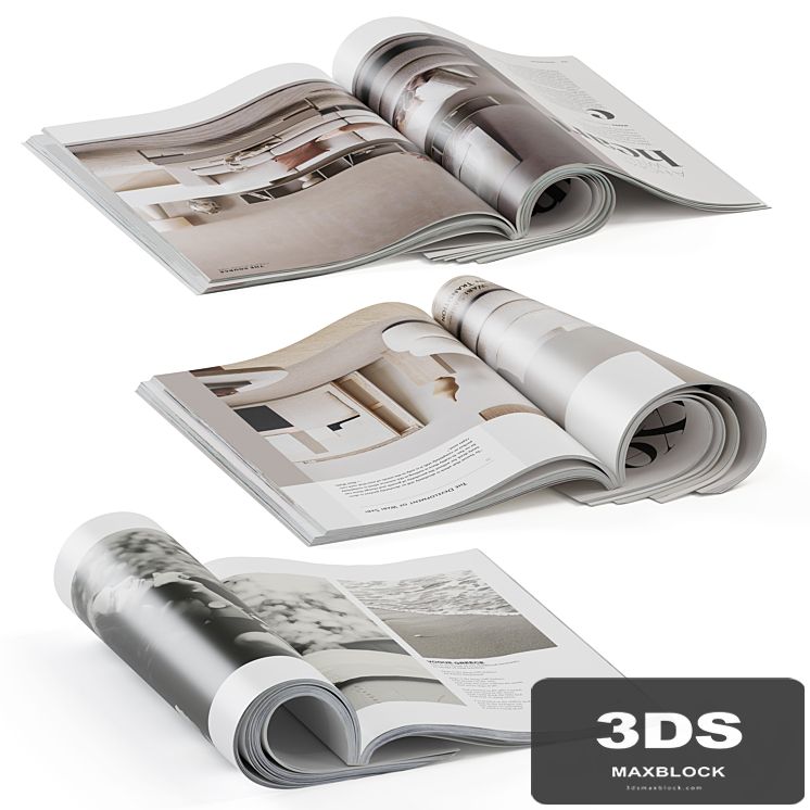 magazines rolled