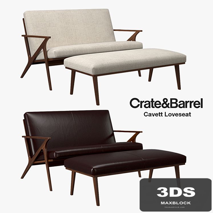 Crate and Barrel - Cavett Loveseat