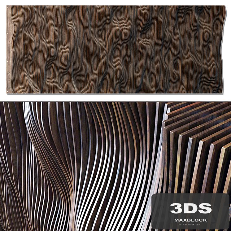 Parametric long panel hall n1 / Parametric long panel for hall 1