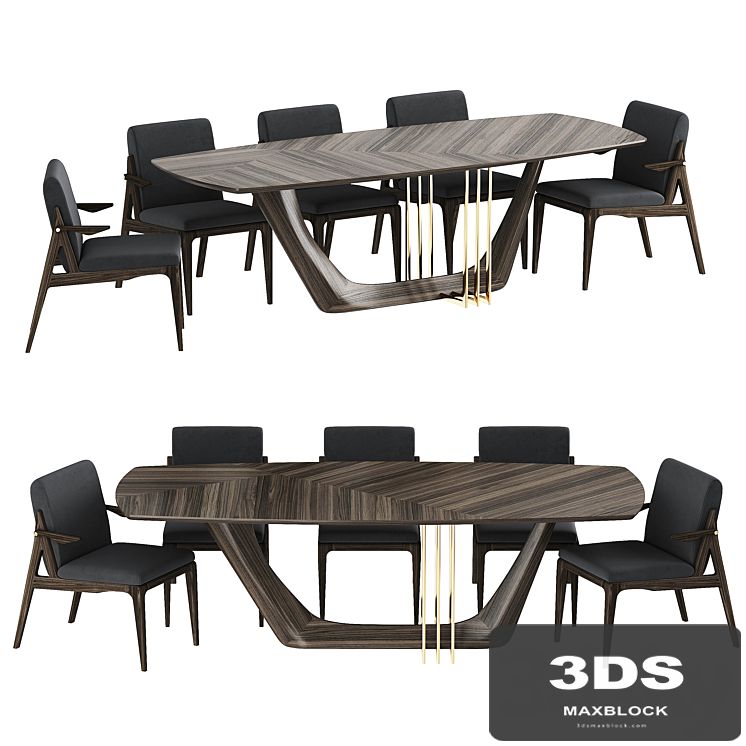 TABLE + CHAIRS BY ARCHMEBEL