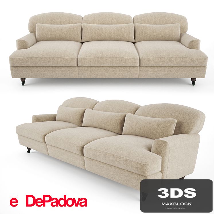 De Padova - Raffles Sofa (three-seater sofa)