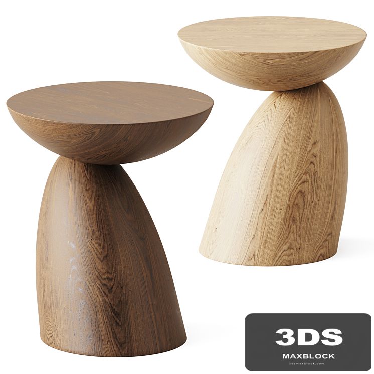 Wooden Parabel table by Eero Aarnio Originals