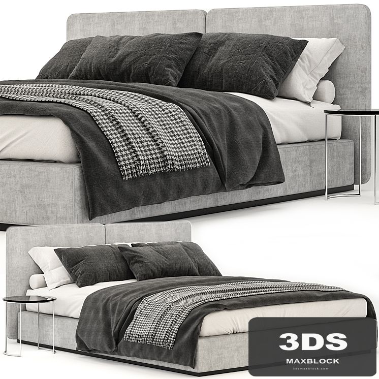 Tatlin lightgray bed
