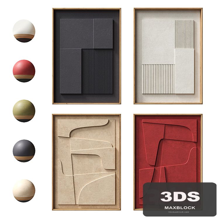 Atelier Plateau. Relief set 16
