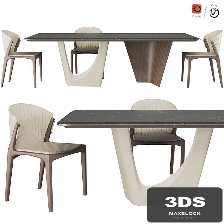 Pinnacle table And Luisa chair