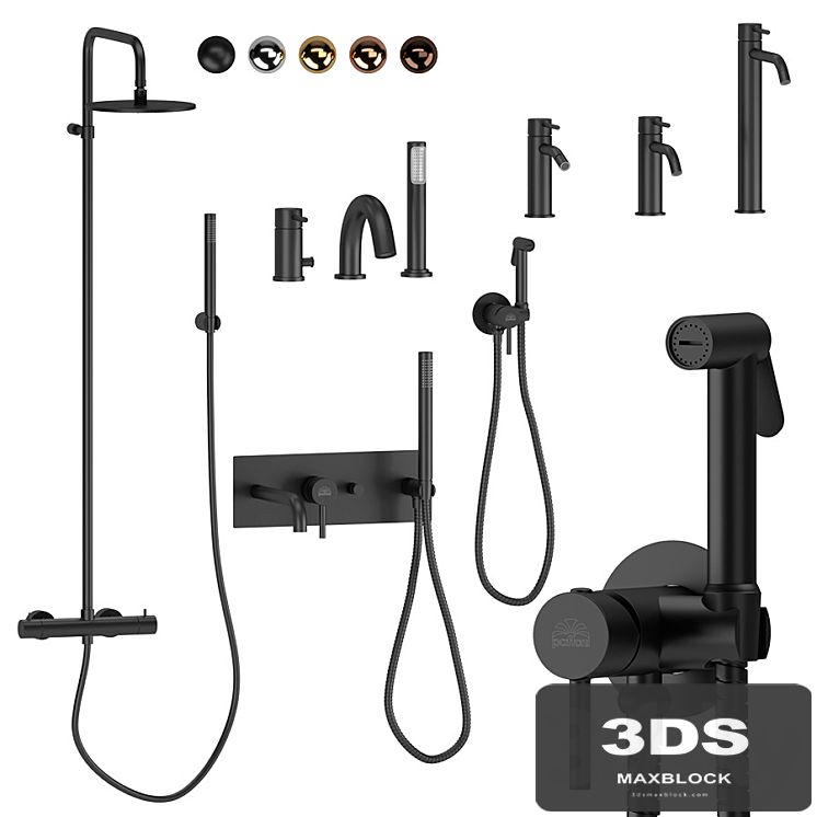 Paffoni light set 2  | With adjustable shower hose