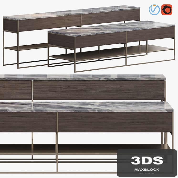 CALDER BRONZE CONSOLE TABLE