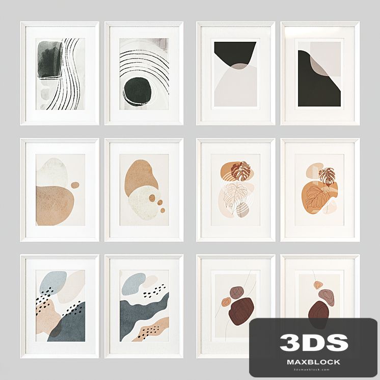Pair of abstract posters set