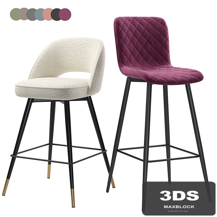 Eichholtz. Counter Stool Cliff. Bar stool Tarli / Morgan