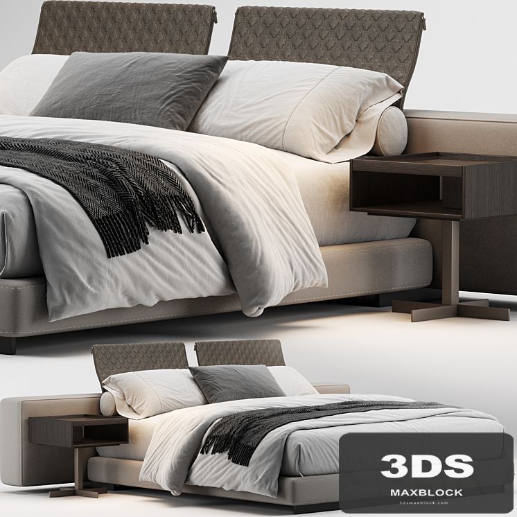 Minotti yang bed