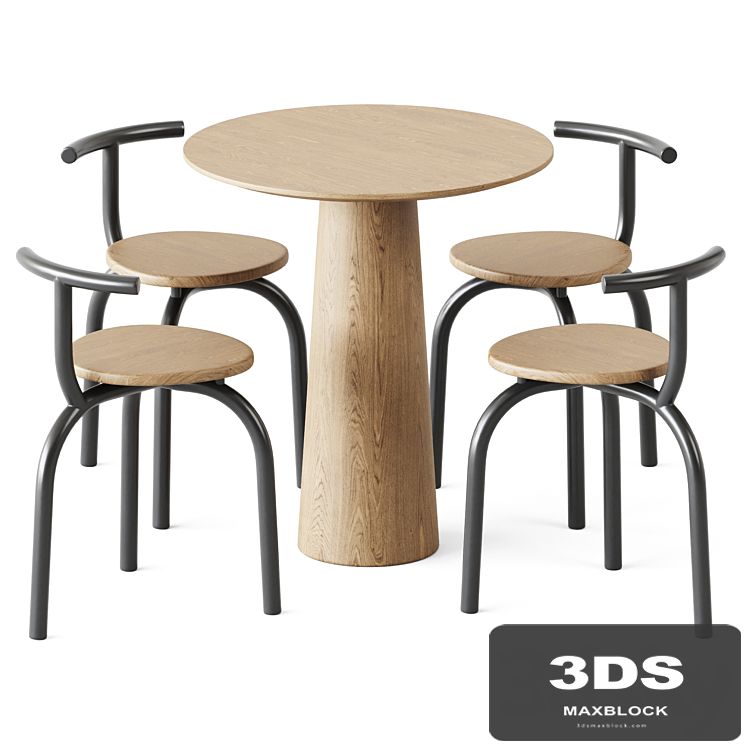 Table P.O.V. D70 by Ton and Ogle Chair by Hayo Gebauer