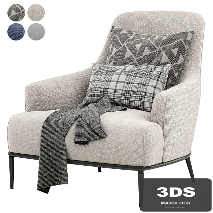 ESME Fabric armchair By Borzalino