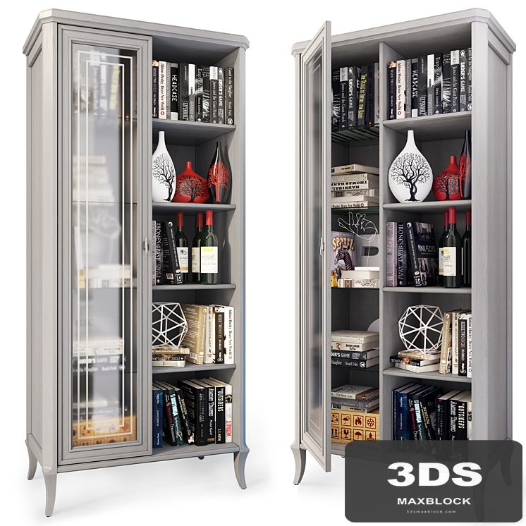 Showcase, bookcase by Angstrem