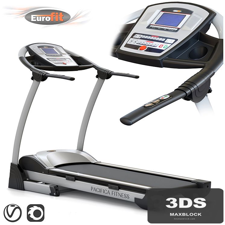 Treadmill EUROFIT Pacifica fitness. Training apparatus