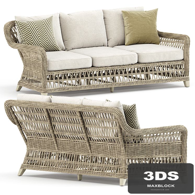 Arbor sofa 3 seat by Janus et Cie
