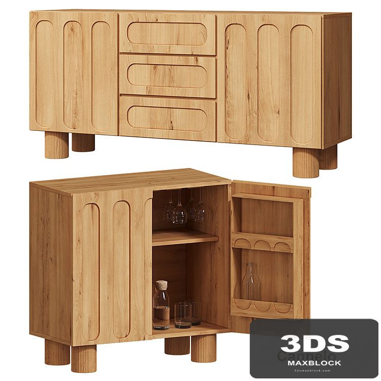 Cannelo Bar cabinet, LA REDOUTE