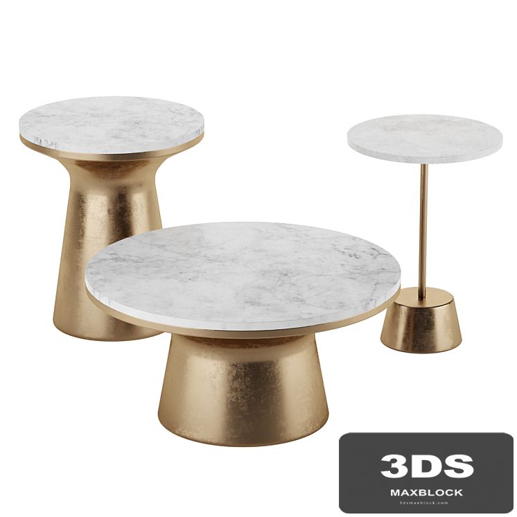 Marble Topped Pedestal Side Table West Elm