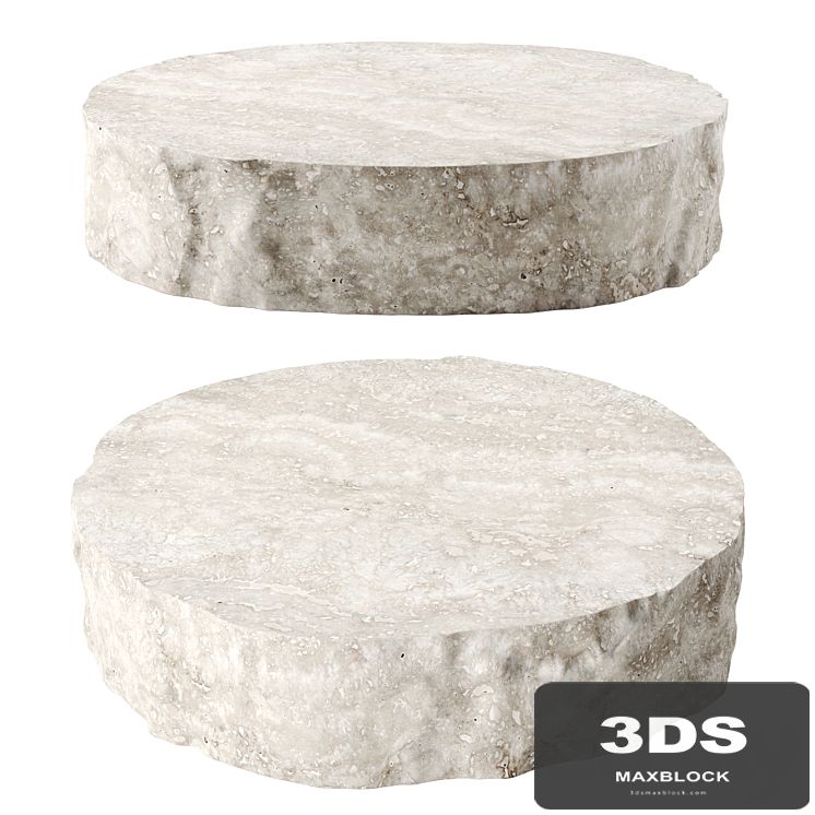 Rock round coffee table
