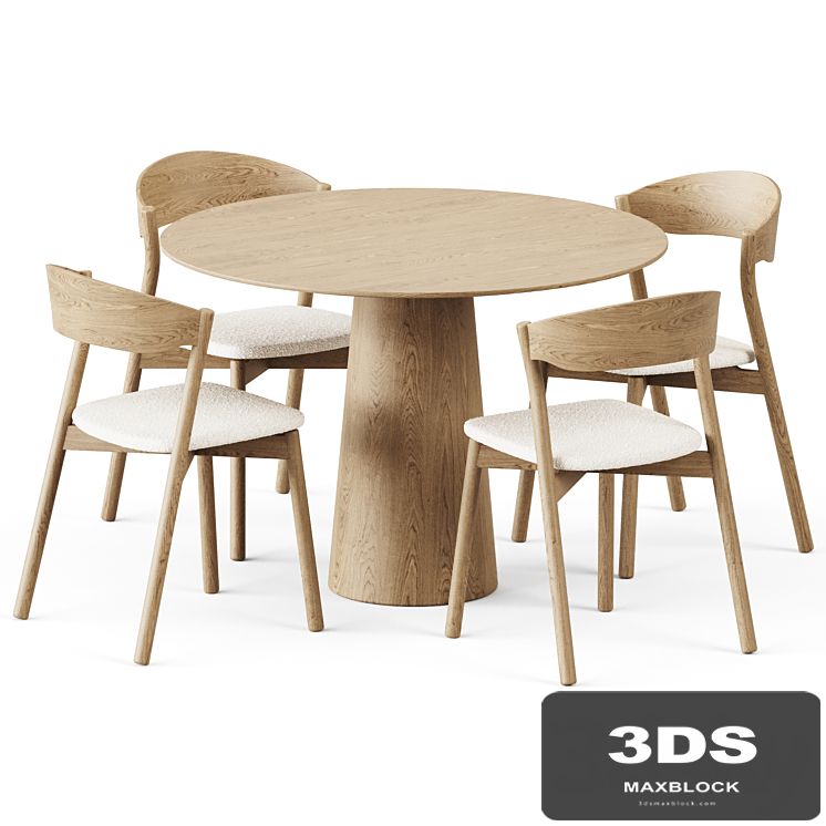 Table POV D110 by Ton and Wooden Chair Tube by Miniforms