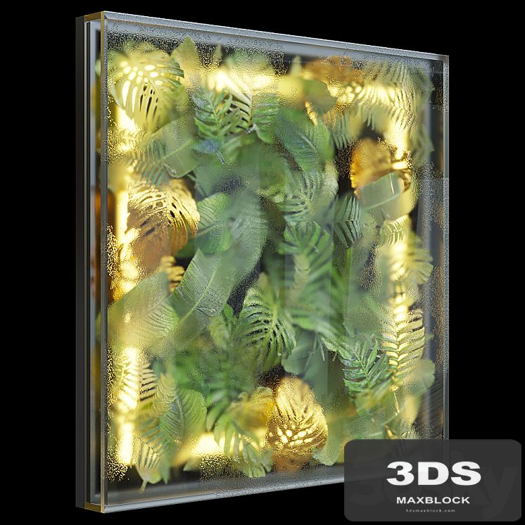 Greenbox - wall-mounted phytomodule with lighting Vargov Design