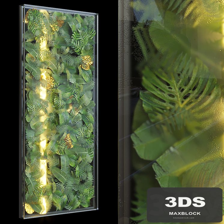 Greenbox - wall-mounted phytomodule with lighting Vargov Design
