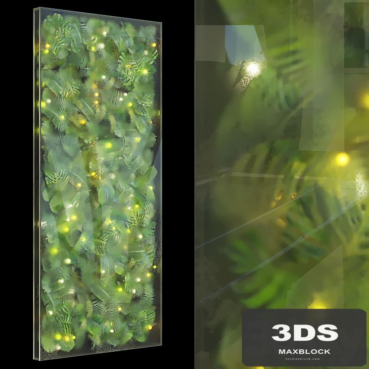 Greenbox - wall-mounted phytomodule with lighting Vargov Design
