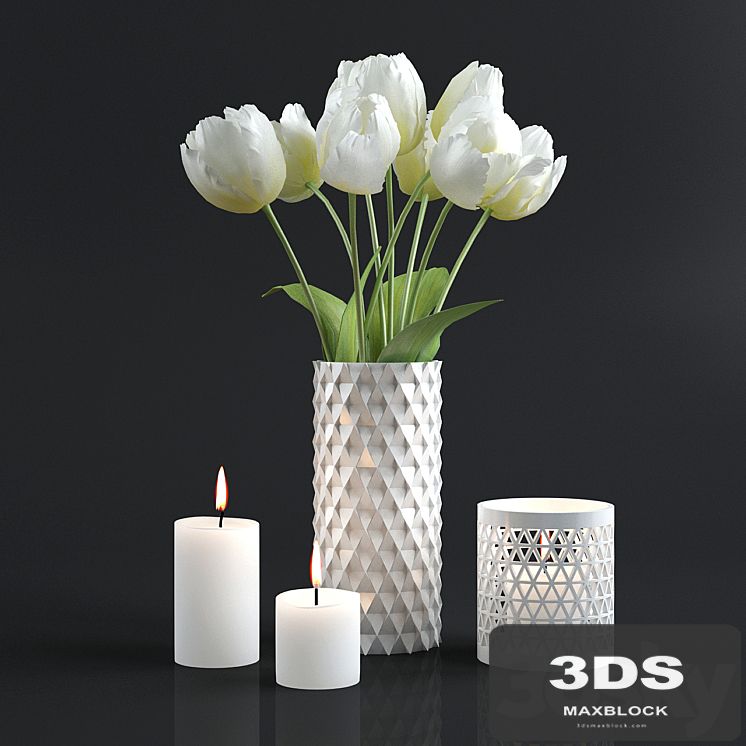 Tulips and candles