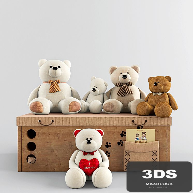 play set with bears