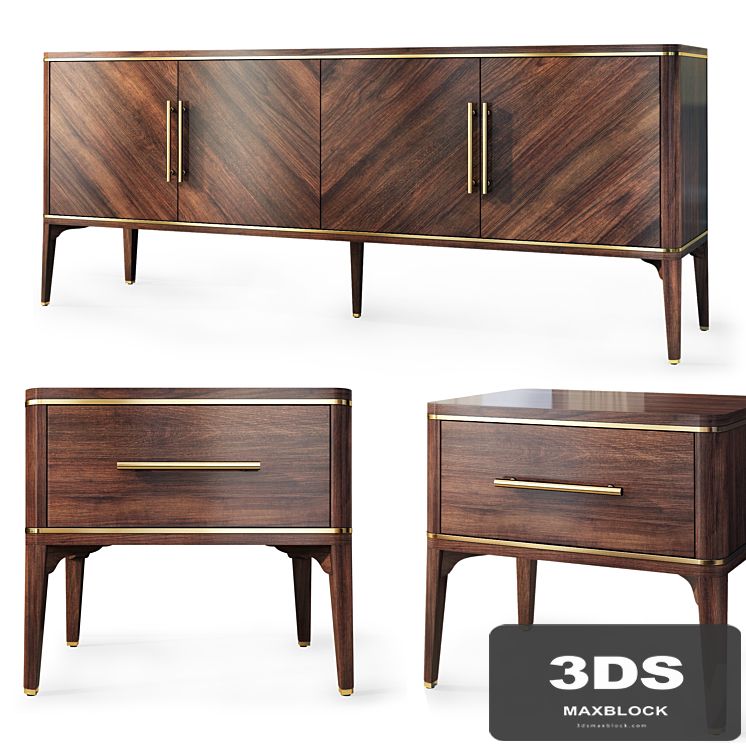 Chest of drawers Raum. Nightstand, sideboard by Enza Home
