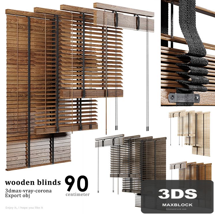 Wooden Blind 02 90cm