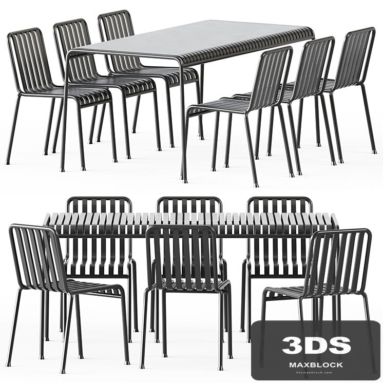 Palissade Table and Palissade Chair by Hay