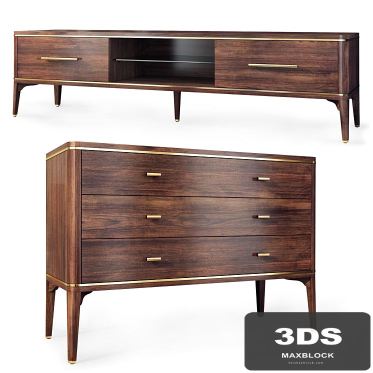 Chest of drawers and TV stand Raum. Dresser, tvstand by Enza Home