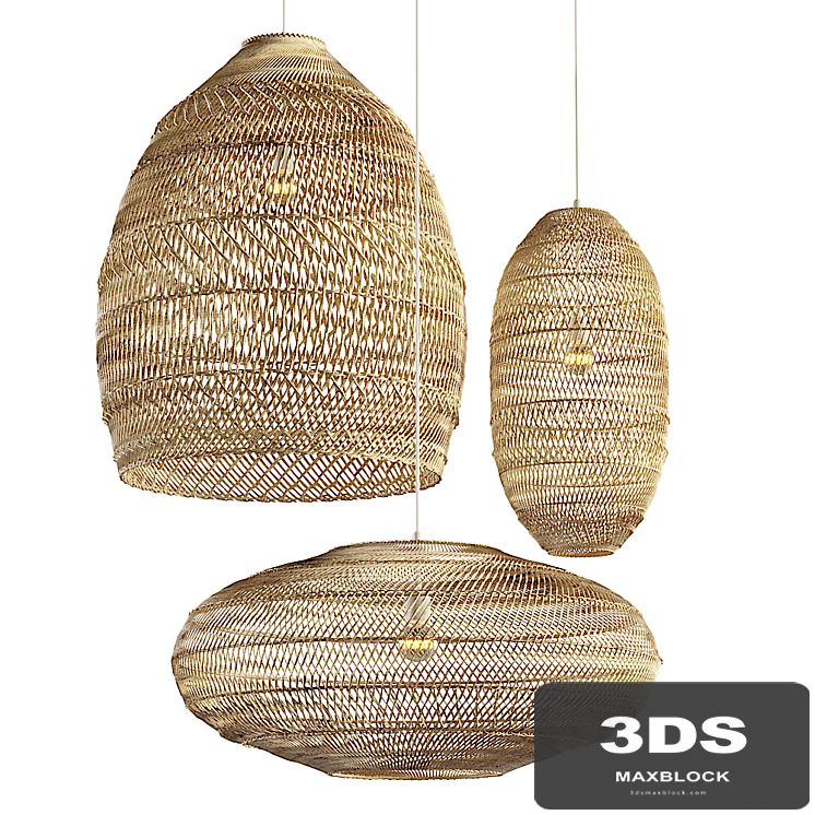 Aliexpress rattan chandelier set