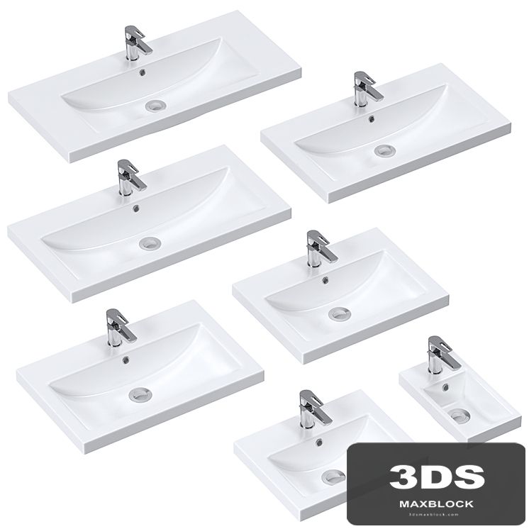 Washbasins Cersanit COMO