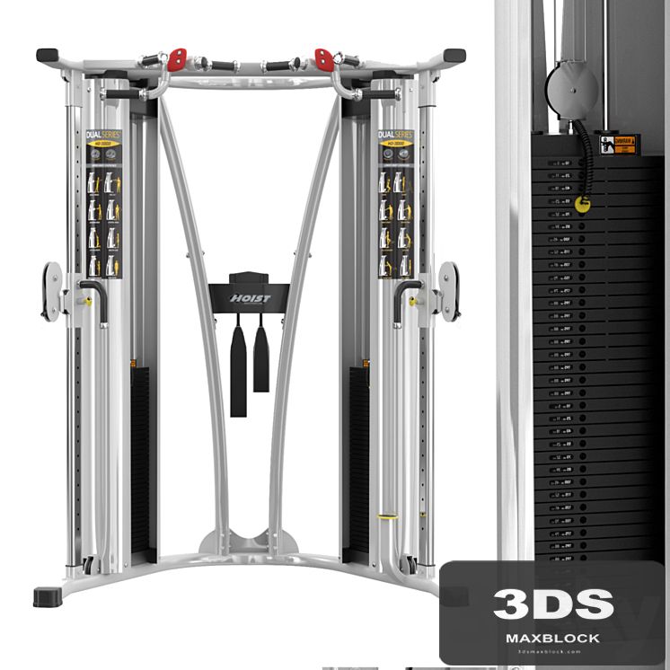 HD 3000 DUAL PULLEY FUNCTIONAL TRAINER