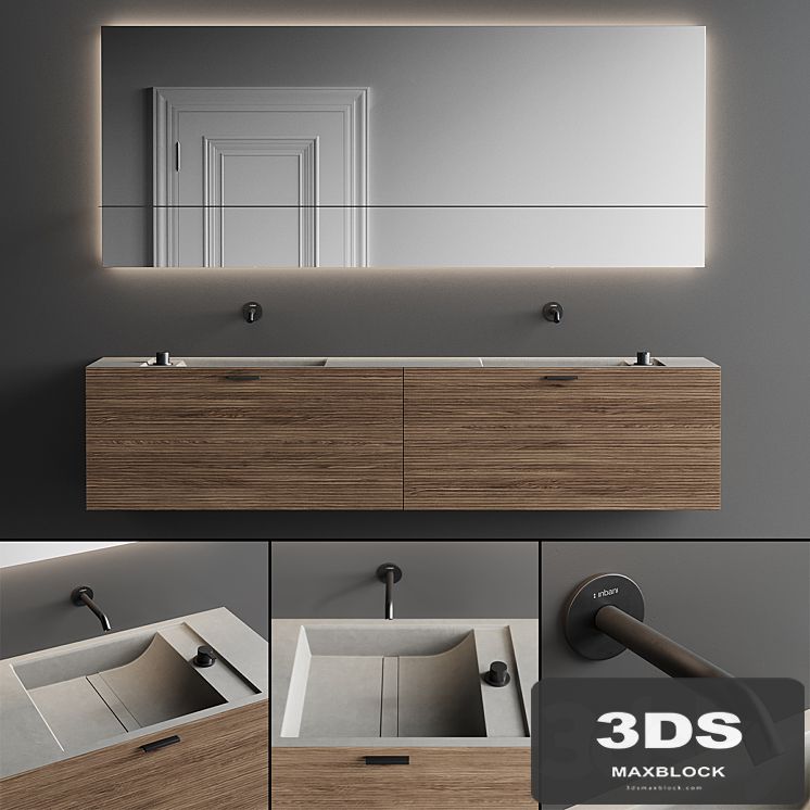 Inbani Grate 03 Vanity Unit Set 4