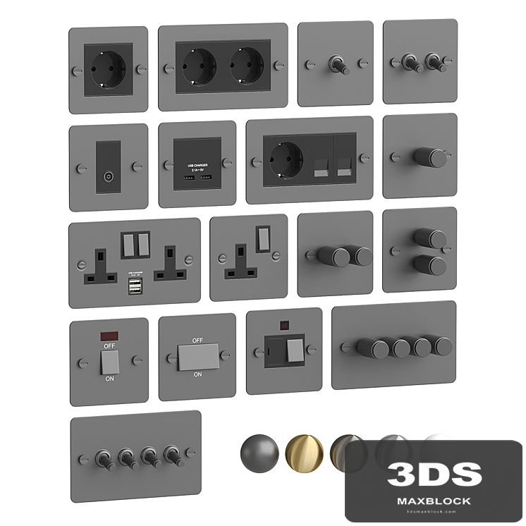 Electrical outlets and switches Buster & Punch