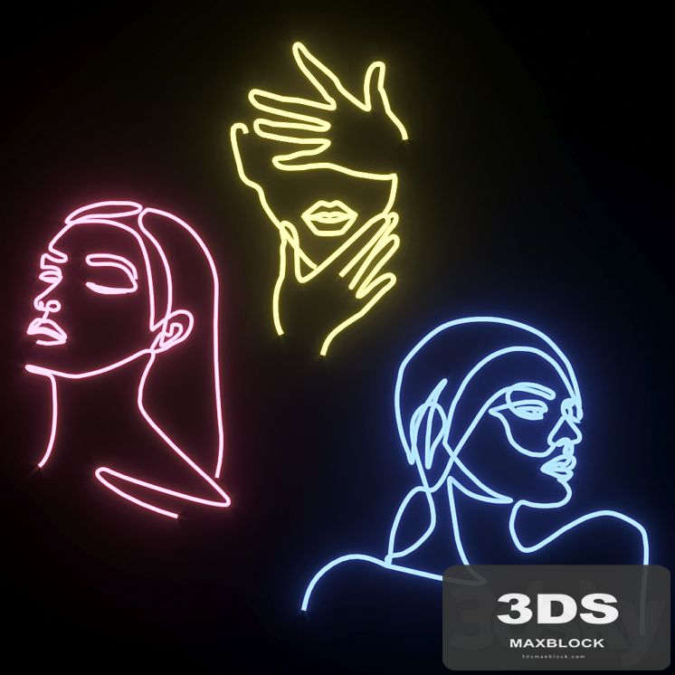 Neon Set 01 Woman