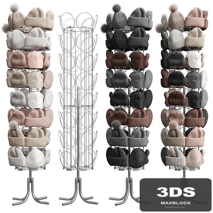 Set of hats and accessories 02