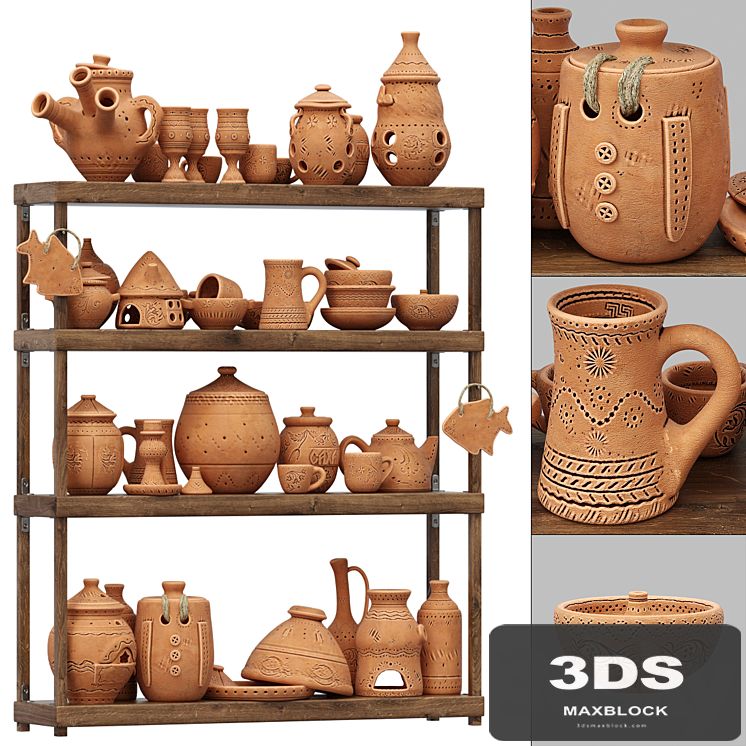 Dishes clay n21 / Clay dishes №21