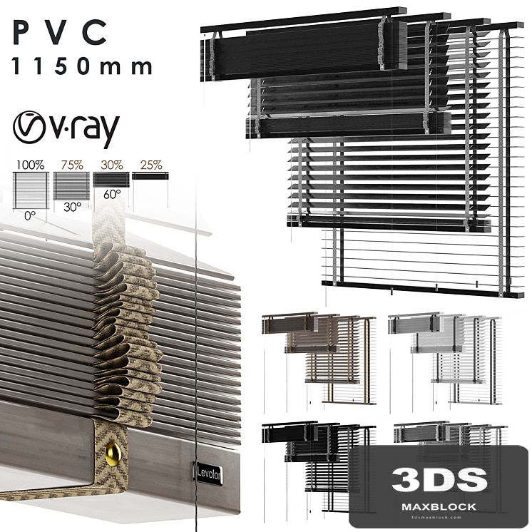 PVC Blind 1150 in 45 mm-Vray