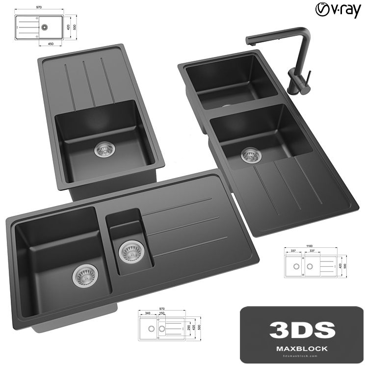 Collection of kitchen sinks 14