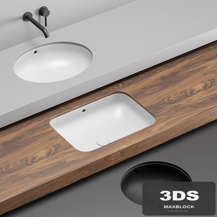 Cielo Undercounter Washbasin Set