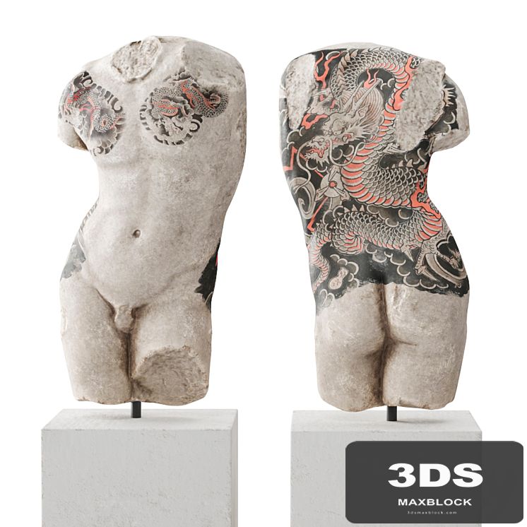 Tattoo classic man torso