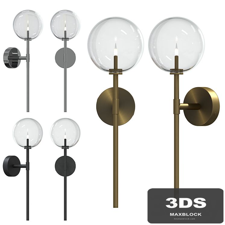 Wall sconce DAWN SINGLE by Schwung Home