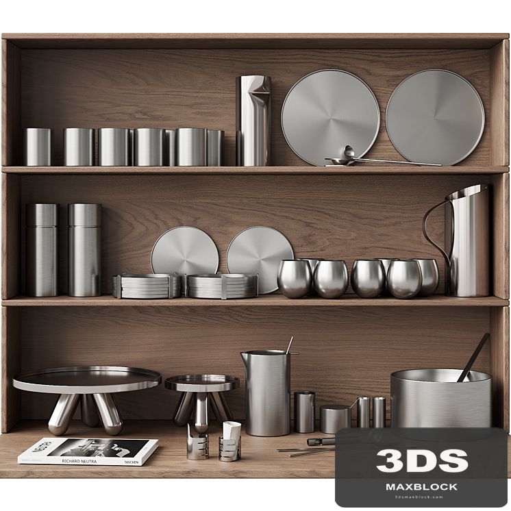059_Kitchen decor set DISHES aluminum 01