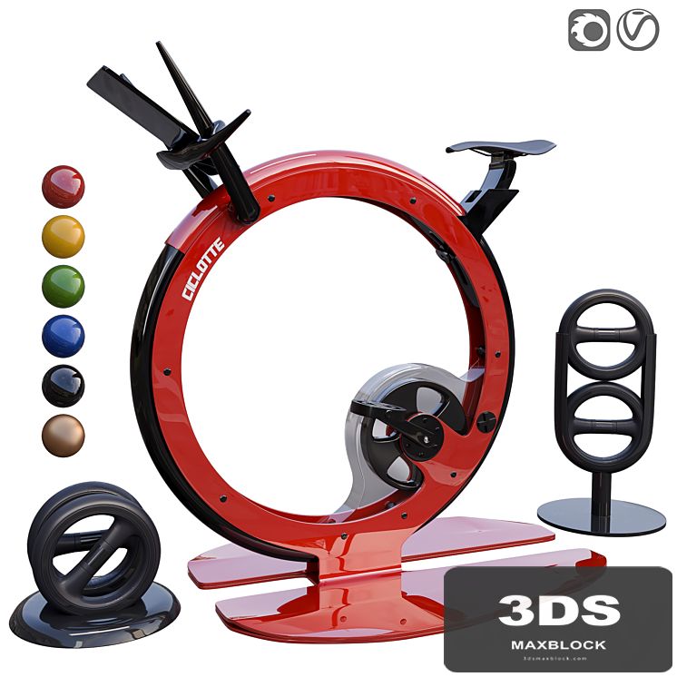 Ciclotte Exercise Bike & Dumbbells
