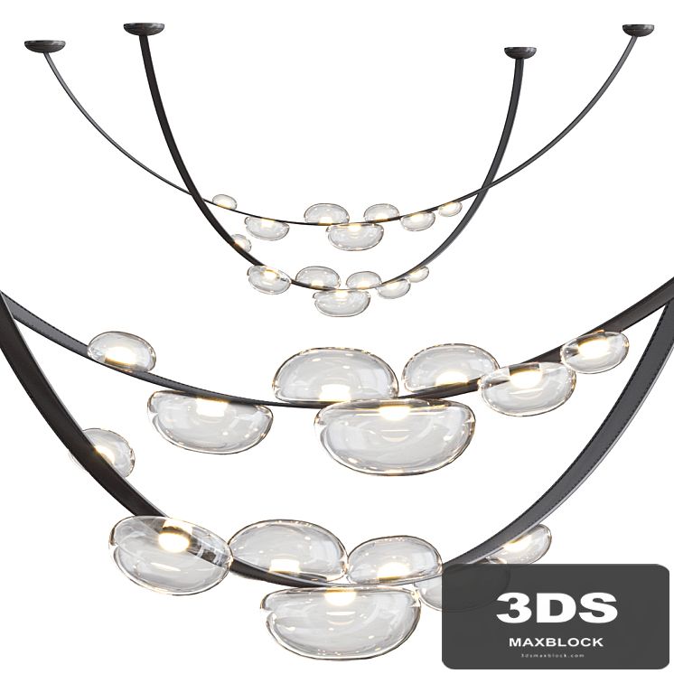 DEW DROPS LED pendant by Bomma