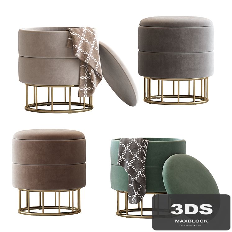 Pouf halmar minty