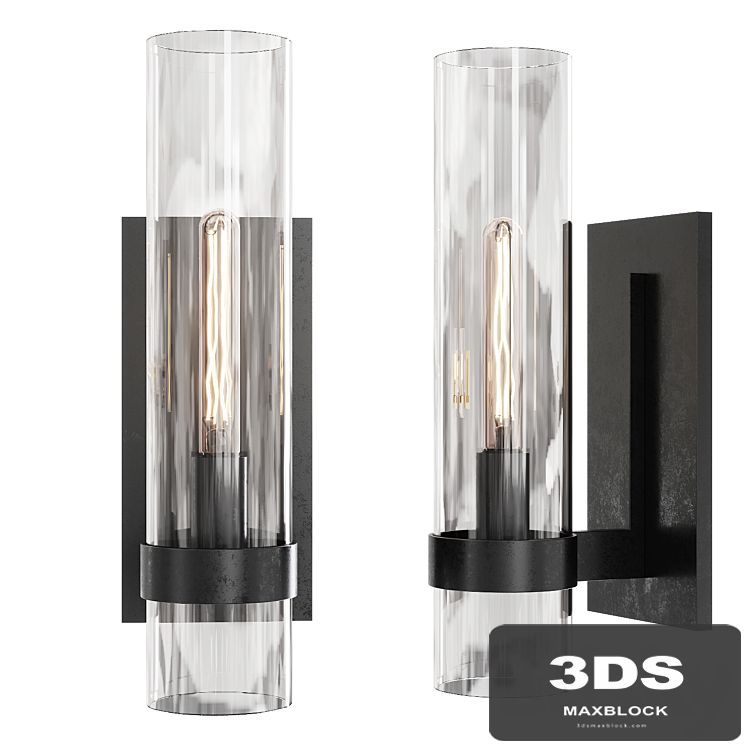 Restoration Hardware RAVELLE GRAND SCONCE Black